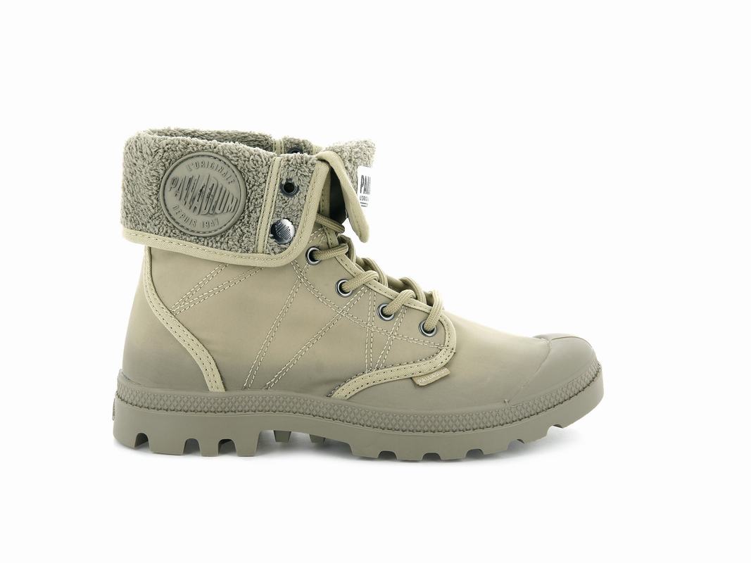 Palladium Pallabrousse Baggy Tx Women's Boots Grey/Khaki (IVEQ60984)